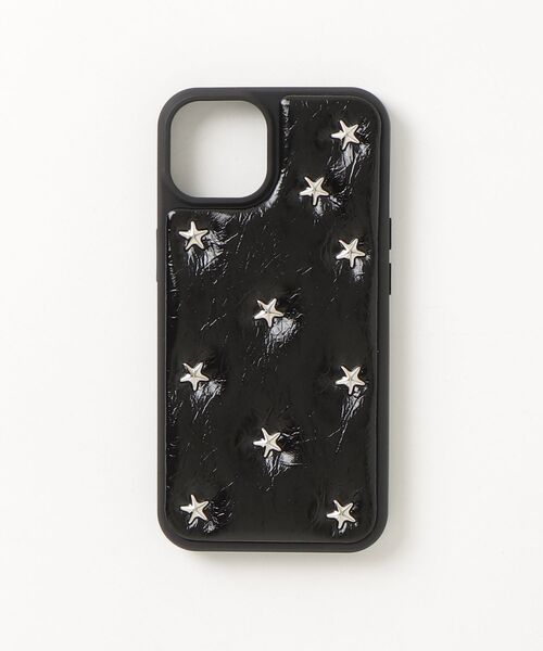星と月のスタッズ ケース スマホケース 星のスタッズ フェイクレザー iPhone ケース 13/14.15