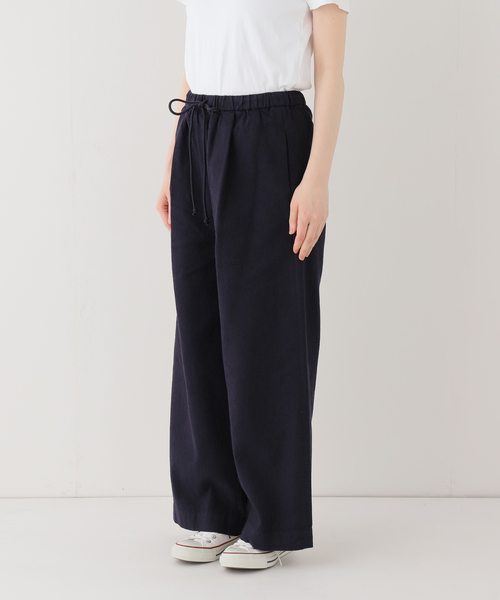ワイドパンツ パンツ 「追加」綿麻イージーパンツ 2 レディースの画像