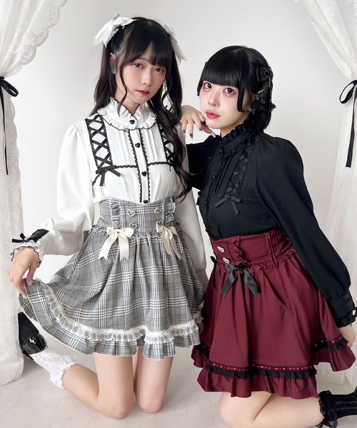 「DearMyLove」 長袖ブラウス LARGE ブラック レディース_画像4