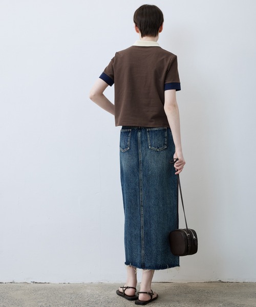 「tageechita」 半袖カットソー S ブラウン レディース_画像8