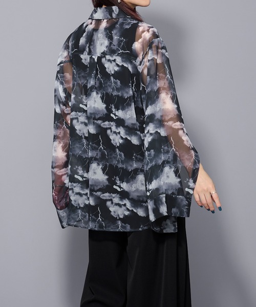 「Ellno Loset」 長袖シャツ SMALL ブラック系その他 メンズ_画像5