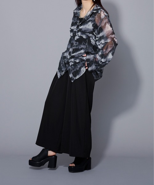 「Ellno Loset」 長袖シャツ SMALL ブラック系その他 メンズ_画像7