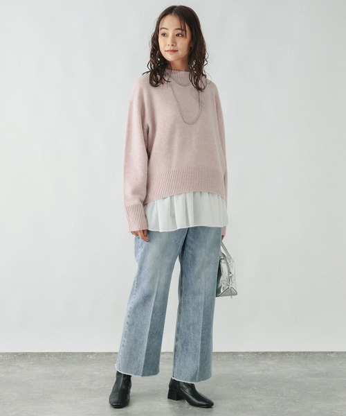 「GLOBAL WORK」 デニムパンツ SMALL ブルー レディース_画像8