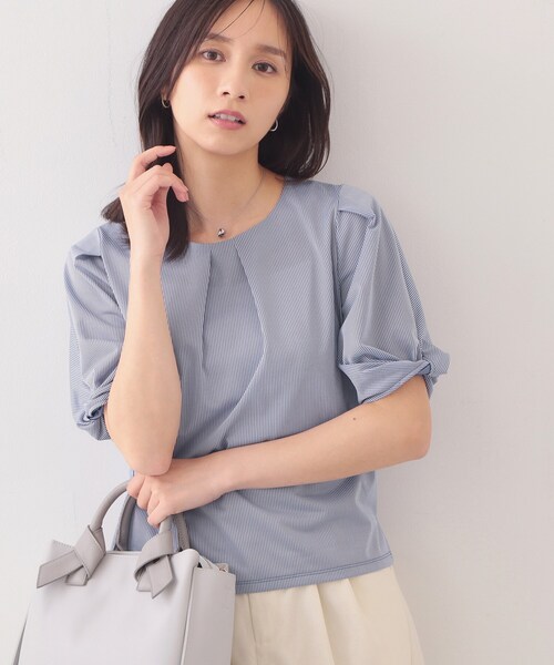 index（インデックス） tシャツ 半袖 速乾 「吸水速乾」ストライプ調