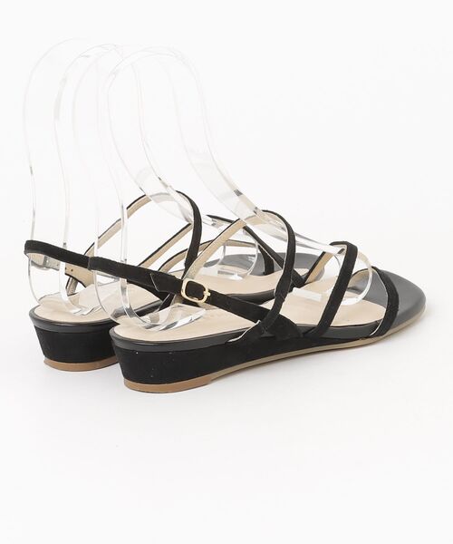 「ODETTE E ODILE」 フラットサンダル 21.5cm ブラック レディース_画像2