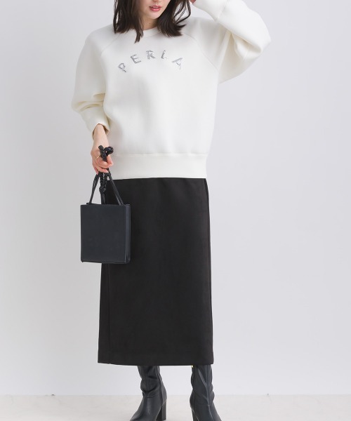 「PICCIN PERLA」 長袖カットソー M オフホワイト レディース_画像6