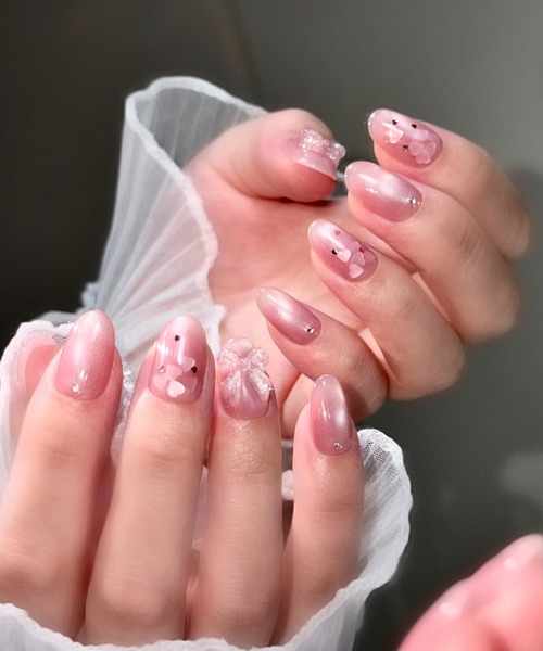 ネイルチップ 3点 ネイルチップ ネイルシール 「つけ外し自由なジェルネイル」｜指先に