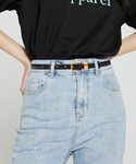 ベルト 「牛革」「高見え」ゴールドバックル×ス...の詳細画像5