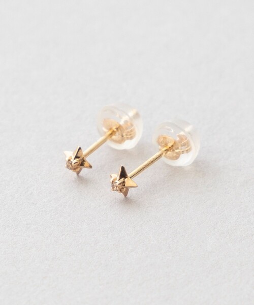 Jouete（ジュエッテ） ピアス K10YG ブラウンダイヤモンド ピアス