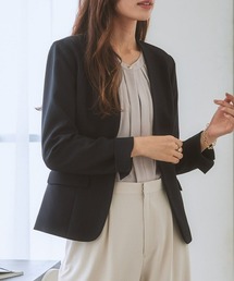 7days Life Styling スーツ 「セットアップ対応」ノーカラージャケット