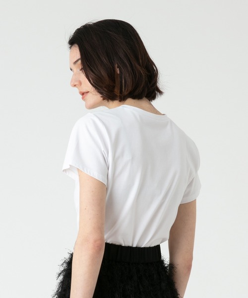 LOULOU WILLOUGHBY】ギャザーレイヤーTシャツ（Tシャツ