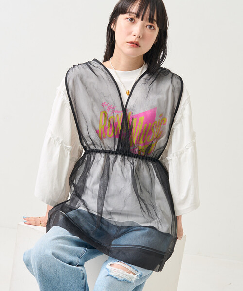 ブラウス シャツ シアーカシュクールノースリーブトップス/シアーカシュクールノースリーブトップス レディース | FREAK'S STORE | 11