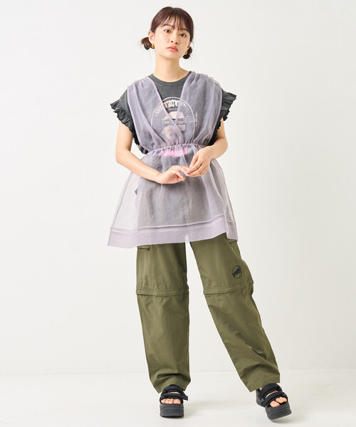 ブラウス シャツ シアーカシュクールノースリーブトップス/シアーカシュクールノースリーブトップス レディース | FREAK'S STORE | 19