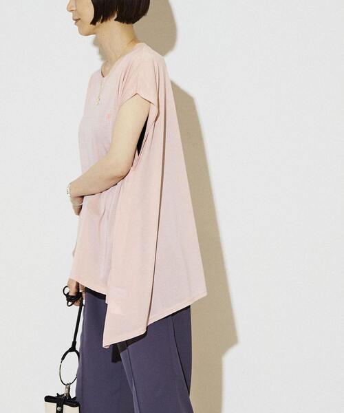 tシャツ FRENCH SLEEVE SHEER TEE レディース