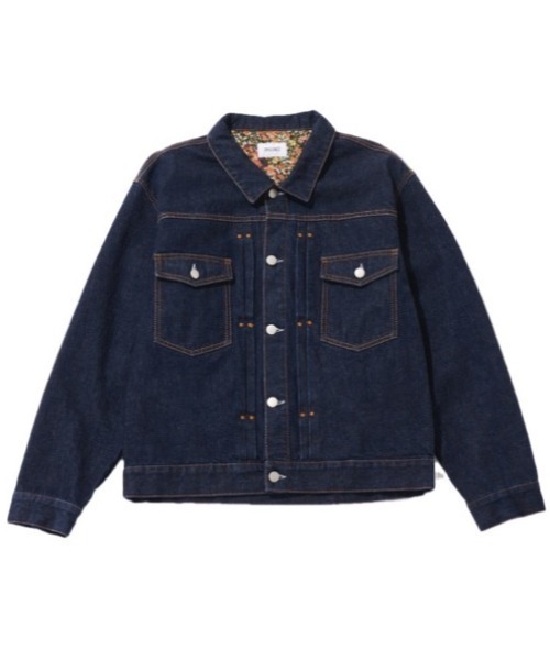 BUTTON ONE'S LIP デニムジャケット UNFIZZY STUSSY 早い者勝ち！ Stussy ステューシー デニムジャケット ジップ