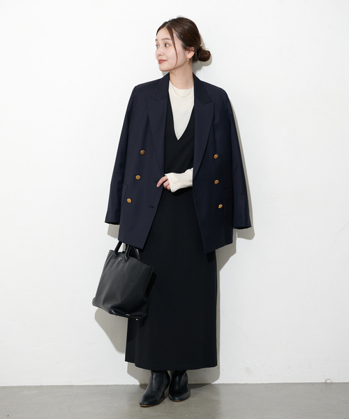 【新品未使用】ジャーナルスタンダード シックトロVネックワンピース JOURNAL STANDARD ワンピース 「WEB限定追加5」シックトロV