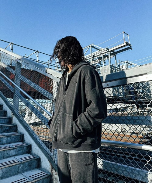 FLEX パーカー 「FLEX」Heavy weight pigmentzip parker メンズ FLEX パーカー 「FLEX」Heavy weight pigmentzip parker メンズ