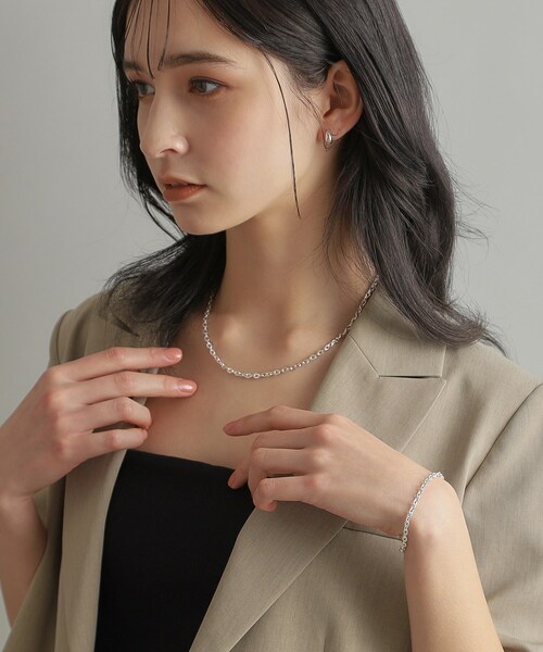 セール☆ オーバルチェーンリンクネックレスシルバー セール】オーバルチェーン ネックレス（ネックレス）｜Port