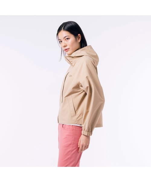 ラコステ　マウンテンパーカー LACOSTE ブルゾン アウター 撥水 ショート丈 ウィメンズ
