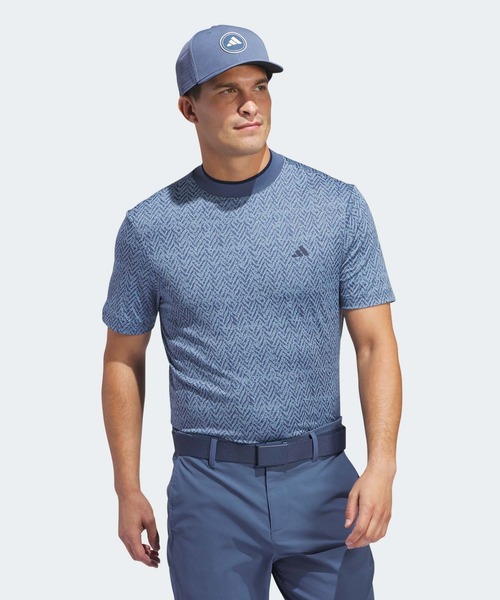 メンズ tシャツ Tシャツ ミニヘリンボーン ストレッチドライモック「adidas Golf/アディダスゴルフ」｜zozo