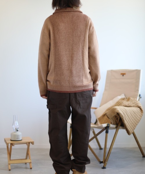 S'more ニット セーター Ribbed stripe sweater （リブストライプ