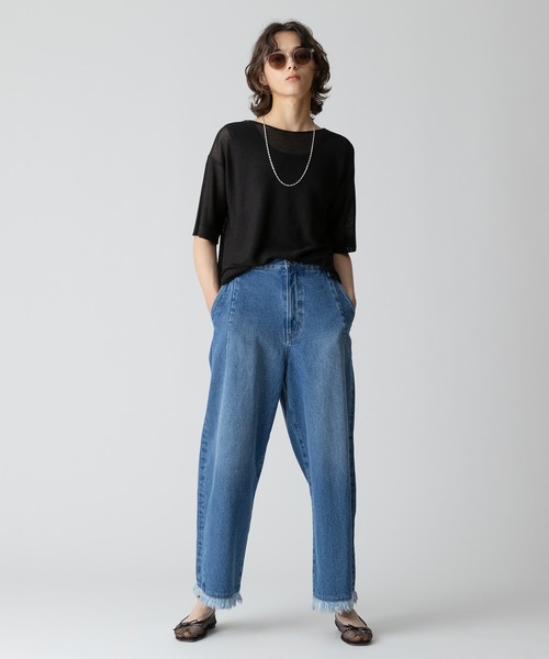 allureville ニット セーター スパークルヤーンプルオーバー