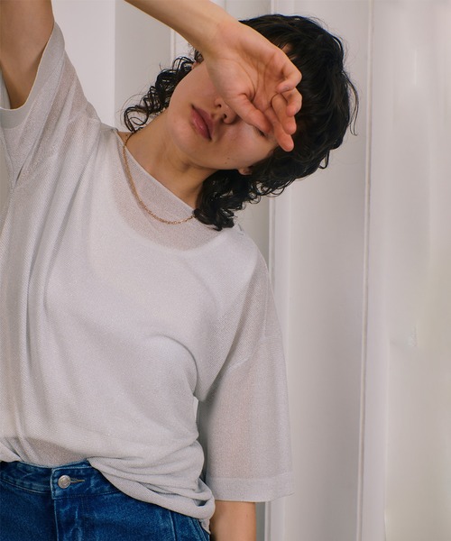 allureville / アルアバイル スパークルヤーンプルオーバー スパークルヤーンプルオーバー|allureville OFFICIAL SITE