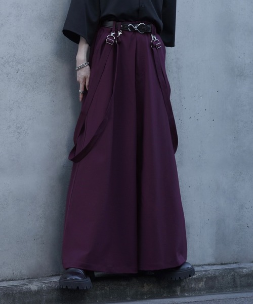 cussil スラックス 「cussil/クシル」ドレープルーズシルエット