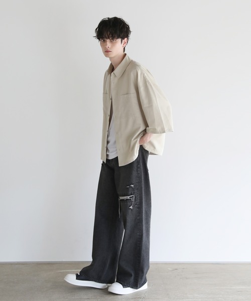 boohoo MAN★半袖 フェイクスエード ボタン シャツ ワイシャツ 楽天市場】シャツ メンズ 半袖 サマー フェイクスエード