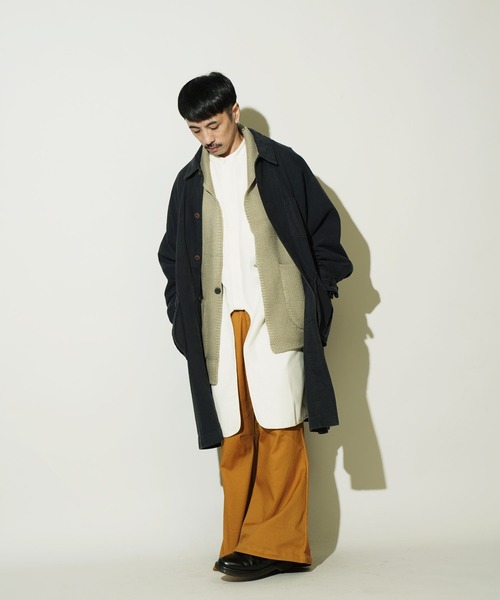 ジャケット・アウター luigi p capelli Aphlotus コート ジャケット ヴィンテージライク ワンサイド