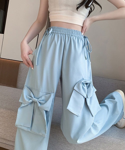 gossip!ロサンゼルス カーゴパンツ リボンカーゴパンツ レディース