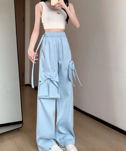gossip!ロサンゼルス カーゴパンツ リボンカーゴパンツ レディース