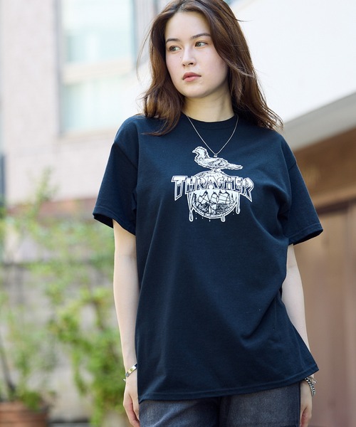 THRASHER スラッシャー レディース スタンドカラーベスト THRASHER スラッシャー レディース スタンドカラーベスト