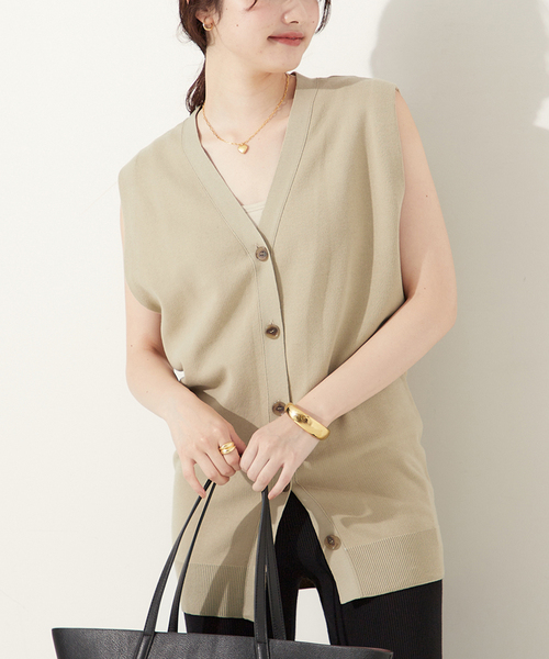 plage ニット セーター CRAFT curvy カーディガン レディース