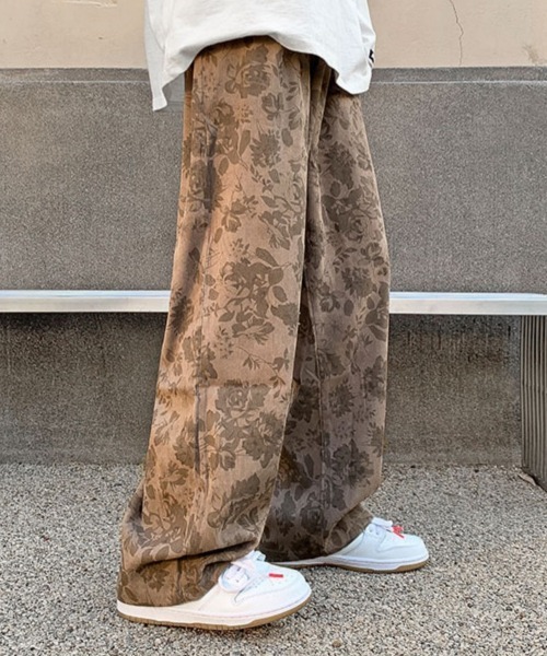 メンズ英字ワイドパンツユニセックスカジュアル夏 cjfj40939.jpg