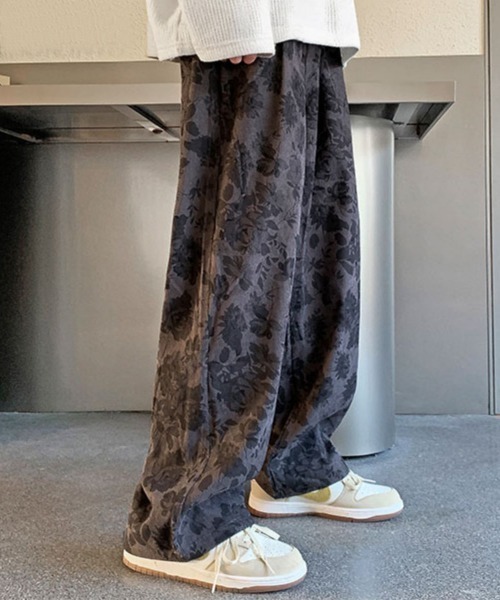 蝶柄 カジュアル ユニセックス ストリートワイドパンツ 6_000000017675.jpg?1719362662