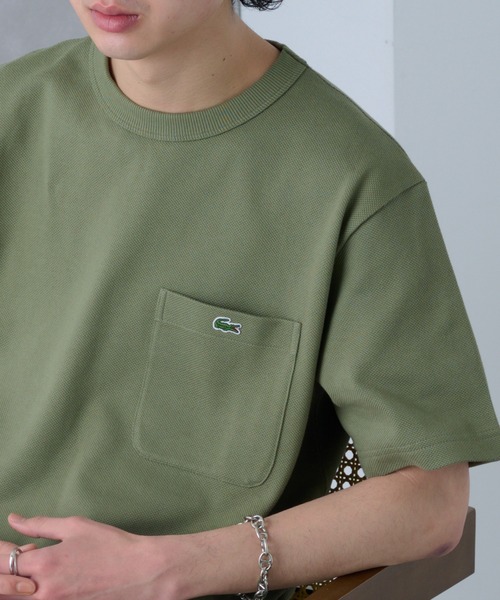 tシャツ 「LACOSTE」カノコポケットTシャツ TH4921-99 レディース メンズ LACOSTE tシャツ 「LACOSTE」カノコポケットTシャツ TH4921-99