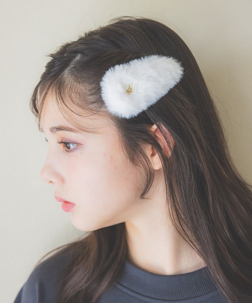 repipi armario（レピピアルマリオ） ヘアピン ファーパッチンピン