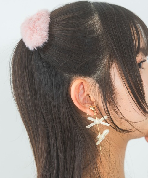 repipi armario（レピピアルマリオ） ヘアピン ファーパッチンピン