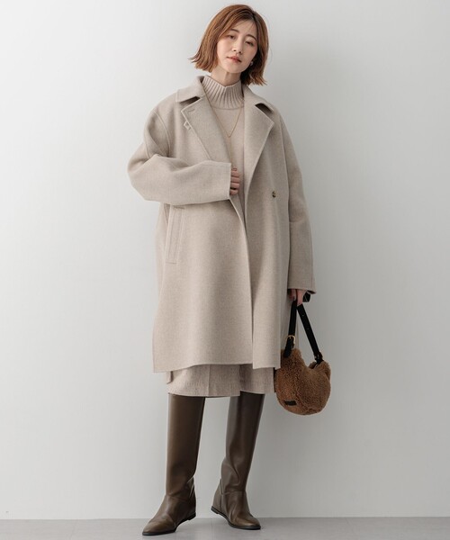 23区（ニジュウサンク） パンツ ヘリンボーンループツイード ハーフ