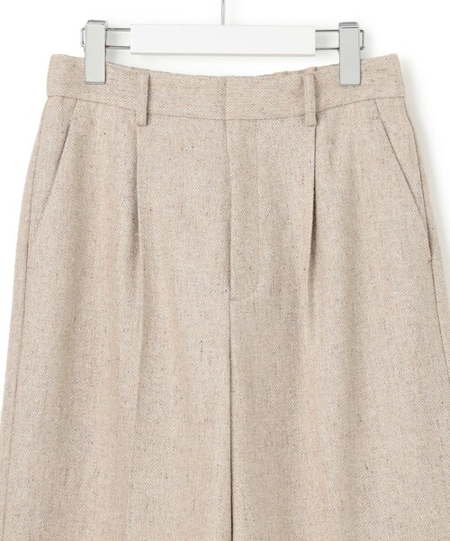 23区（ニジュウサンク） パンツ ヘリンボーンループツイード ハーフ