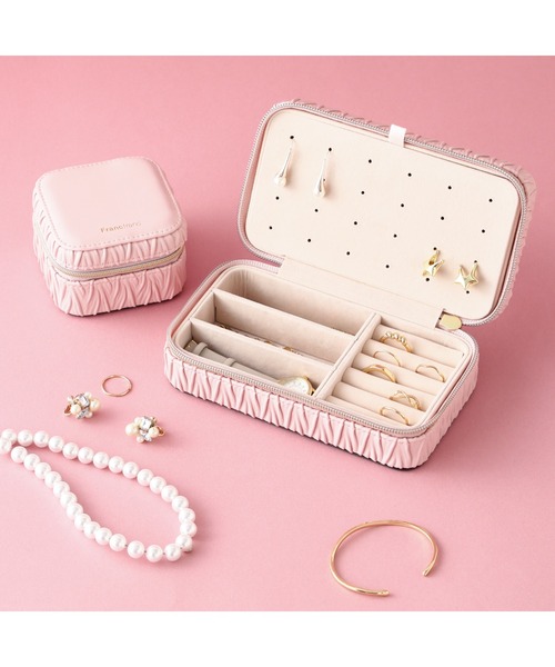 Francfranc（フランフラン） 収納 エンボス トラベルジュエリー