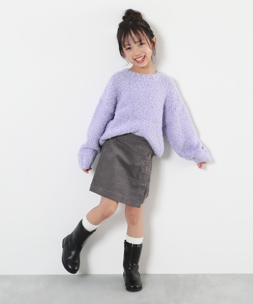 devirock（デビロック） スカート ラップスカート風 コーデュロイ