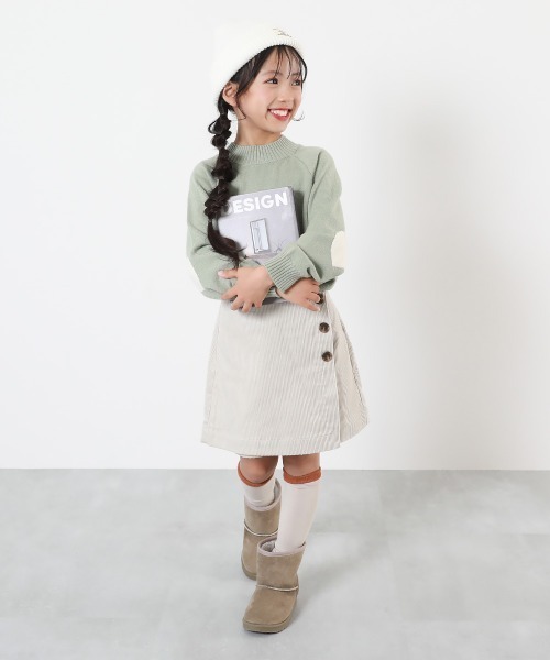 devirock（デビロック） スカート ラップスカート風 コーデュロイ