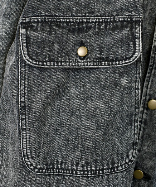 おしゃれスタ デニムジャケット gジャン vintage like hard wash