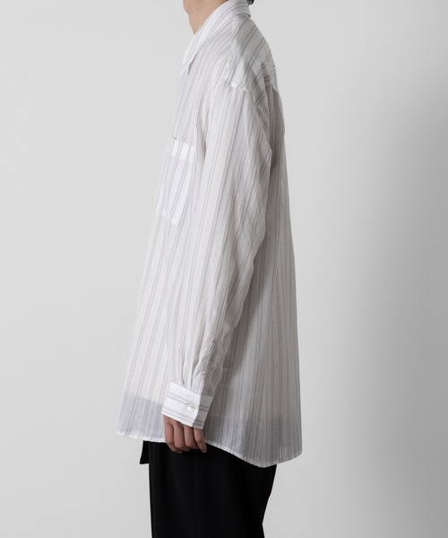 ATTACHMENT シャツ ストライプ レノクロス L/S / STRIPE LENO