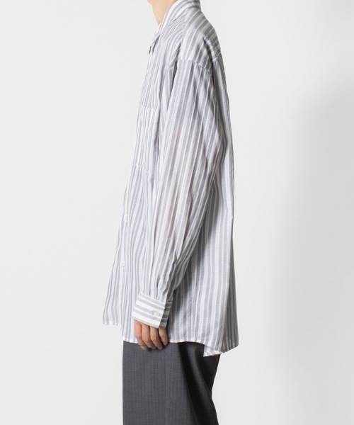 ATTACHMENT（アタッチメント） シャツ ストライプ レノクロス L/S