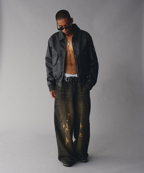 アンダーハンクArtificial Grain Flight Blouson