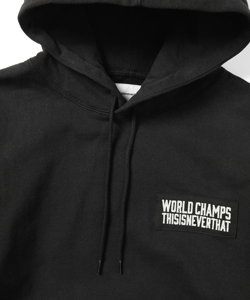 ★thisisneverthat★Scrap Applique Hoodie★大人気★ Scrap-Applique-Hoodie-BROWN1.