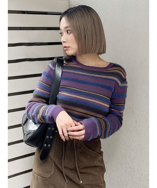 【ミルクティM】　美品　Zhor&Nema レース装飾♪シルク×綿ニット ミルクティM様専用】 美品 Zhor&Nema レース装飾♪シルク×綿